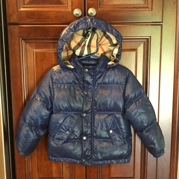 burberry hoodie kids blue
